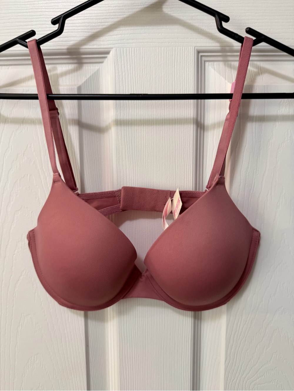 NWT Pink By Victoria Secret Dusty Rose Push Up Bra Sz 34C